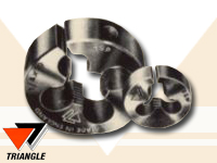 Triangle: HSS Circular Split Dies M2 x 0.4mm x 13/16” x 1/4″
