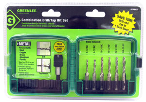 GreenLee 6pcs Combination Drill Tap & Countersink Set