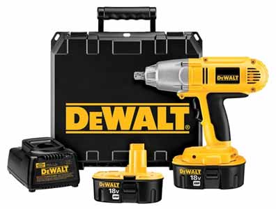 DeWalt 18V Cordlesss Impact wrench 1/2” Dr. Kit, 220V