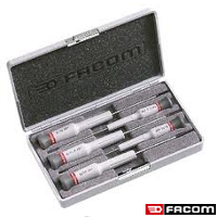 Facom 5pcs slotted micro-tech screwdriver set