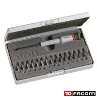 Facom 16 piece micro-tech bit set