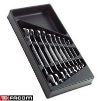 Facom 9 piece large open end wrench 6-24mm