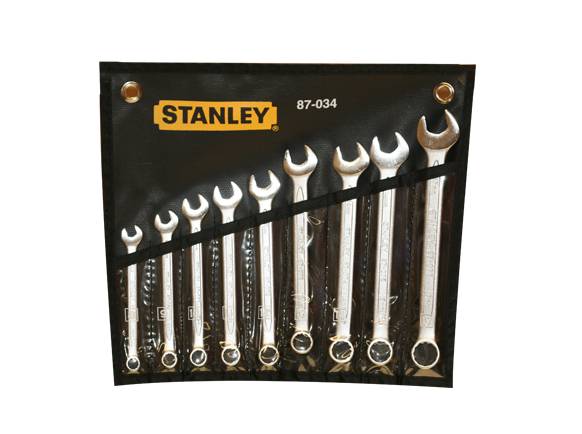 Stanley 9pcs Slimline Combination Wrench Set  8 to 17mm