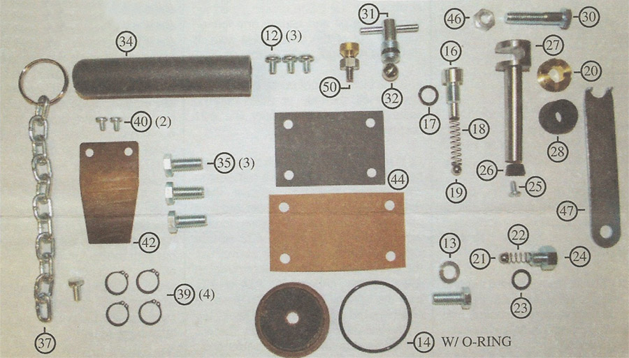 Morse Starrett C62 Overhaul kit for model C cutter