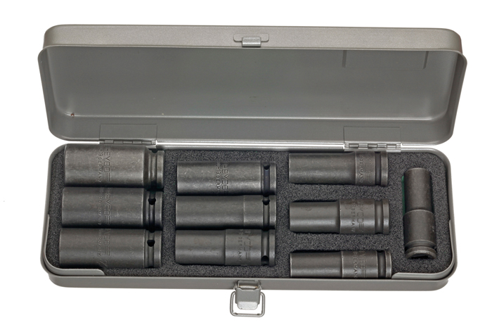 Heyco #6300 1/2in Drive Extra Deep Impact Socket Set: 13 to 27mm