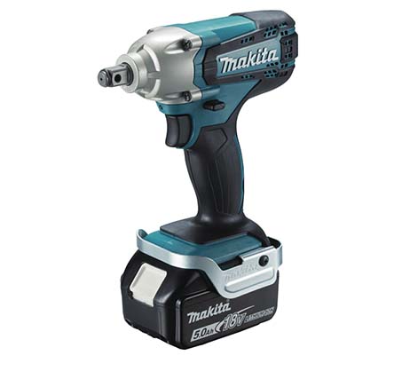 Makita 18V 1/2in Drive Cordless Impact Wrench c/w 1 charger & 2 x 3.0Ah Lithium batteries