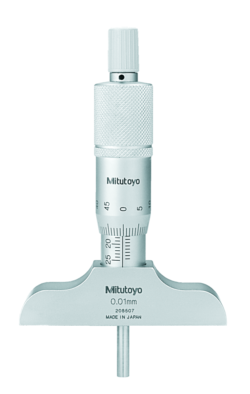 Mitutoyo Depth Micrometer 0-25mm, 63mm Base