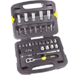 Stanley 3/8” Sq Drive 31pcs Standard & Deep Socket set 8mm to 22mm