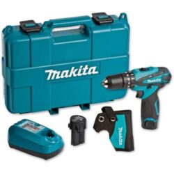 Makita 10.8V Cordless Hammer Driver Drill – 2x 10.8V 1.3Ah batteries & charger