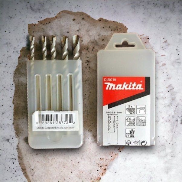 Makita 5pcs Masonry Drill Bit Set 5 To 10mm – ASPAC Industrial Tools