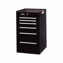 Proto 6 Drawers Black Side Cabinet