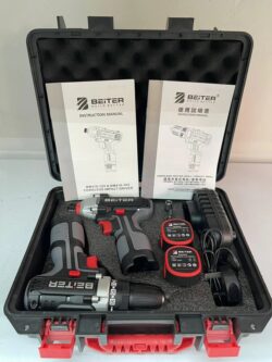 AIT Beiter 16V Cordless Impact Driver Combo Kit + Cordless Drill W/2 x 2.0Ah batteries