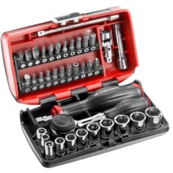 Facom 38pcs 1/4″ NANO socket set 5.5 to14mm with twist handle ratchet