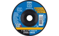 Pferd 100mm x 6.3mm x 16mm Grinding wheel Universal Line PSF STEELOX for steel/stainless steel