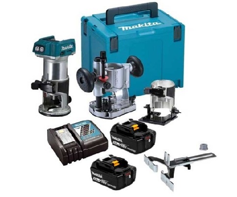 Makita 18V Cordless Trimmer Set c/w 2 x 18V 5.0Ah batteries & charger