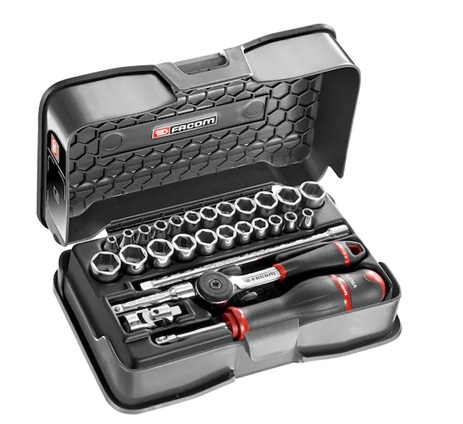 Facom 34pcs 1/4″ MBox Socket Set