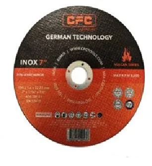 AIT/CFC 180 X 1.6 X 22mm, Flat Cutting Disc for Stainless Steel (INOX )