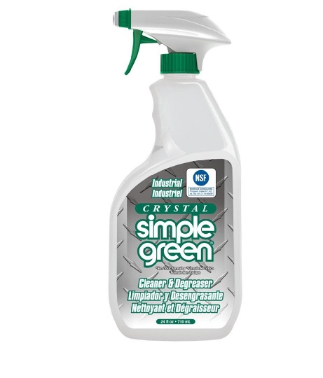 Crystal Simple Green 24 Fluid Ounces Industrial Cleaner & Degreaser – 1 carton 12 x Trigger Bottle